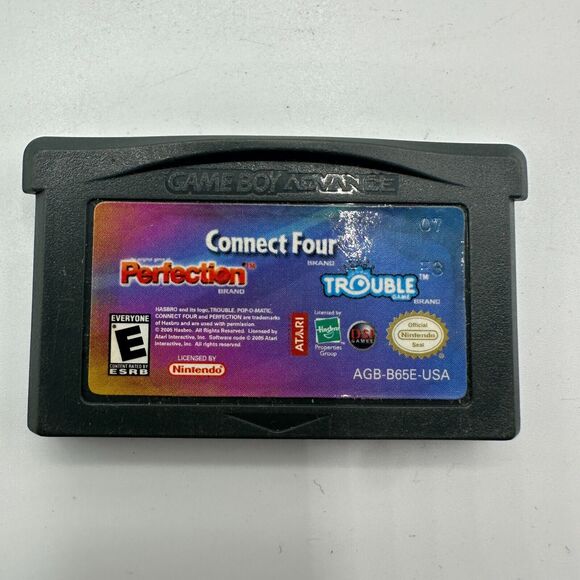 Connect Four/Perfection/Trouble (Nintendo Game Boy Advance, 2005) Cartridge Only - Picture 1 of 2